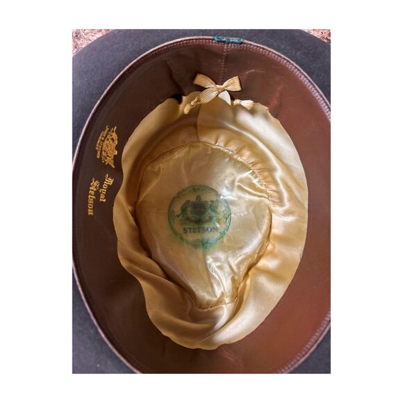 1950s Royal Stetson Men's Fedora Hat 7 1/8 - Picture 5 of 8